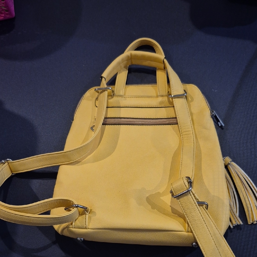 Floral Yellow Backpack - Picture 4 of 9